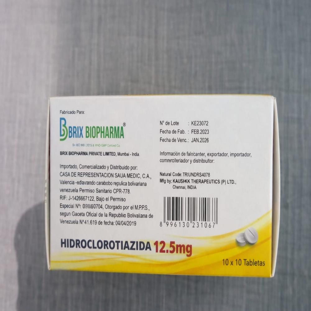Hydrochlorothiazide Tablet BP 12.5 mg