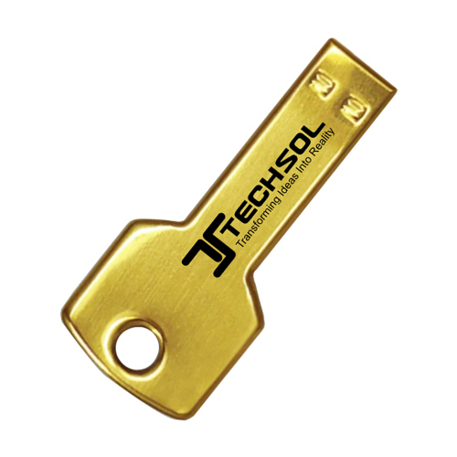 Metallic Key Chain Pen Drive