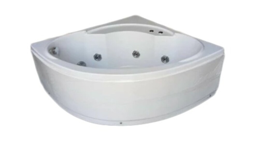 Corner Jacuzzi Bathtub - Finish: Glossy