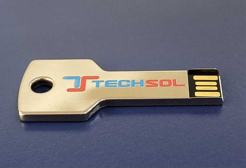 Metallic Key Chain Pen Drive