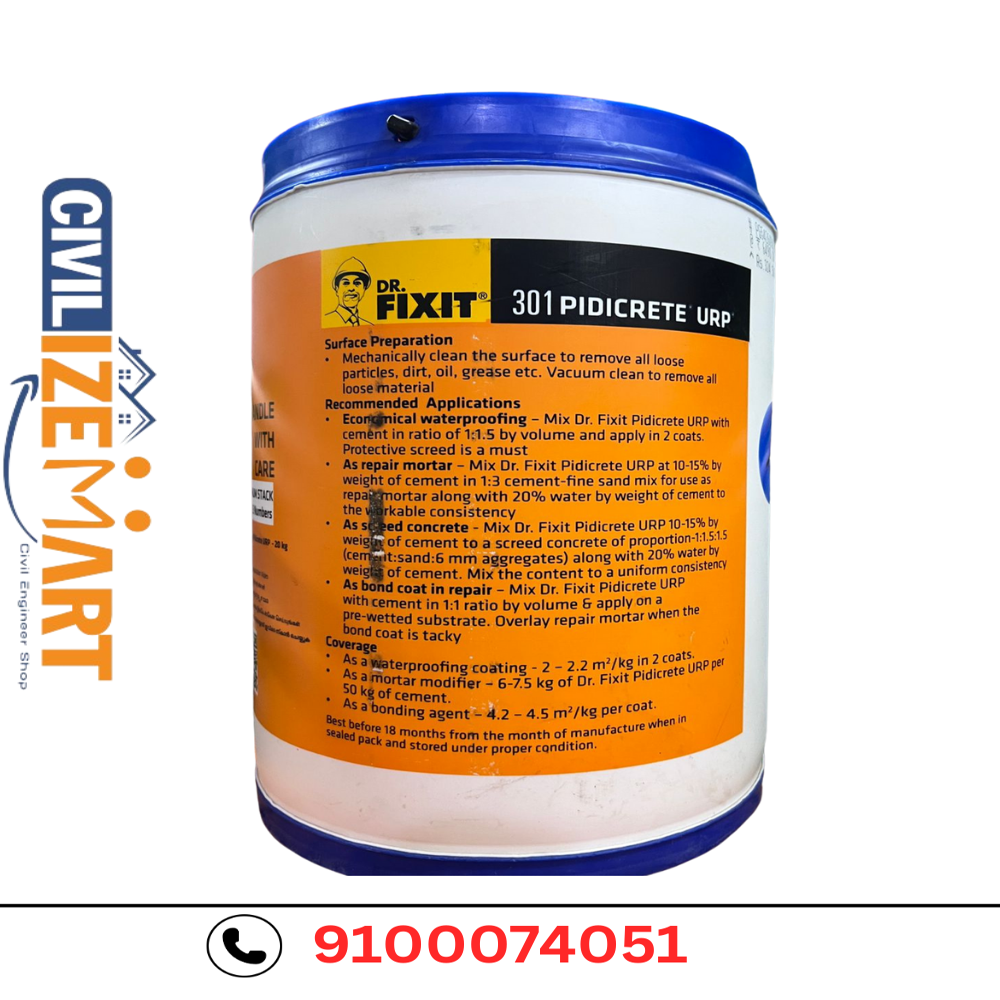 DR.FIXIT 301 PIDICRETE URP (UNIVERSAL REPAIR POLYMER) FOR REPAIRS AND WATERPROOFING