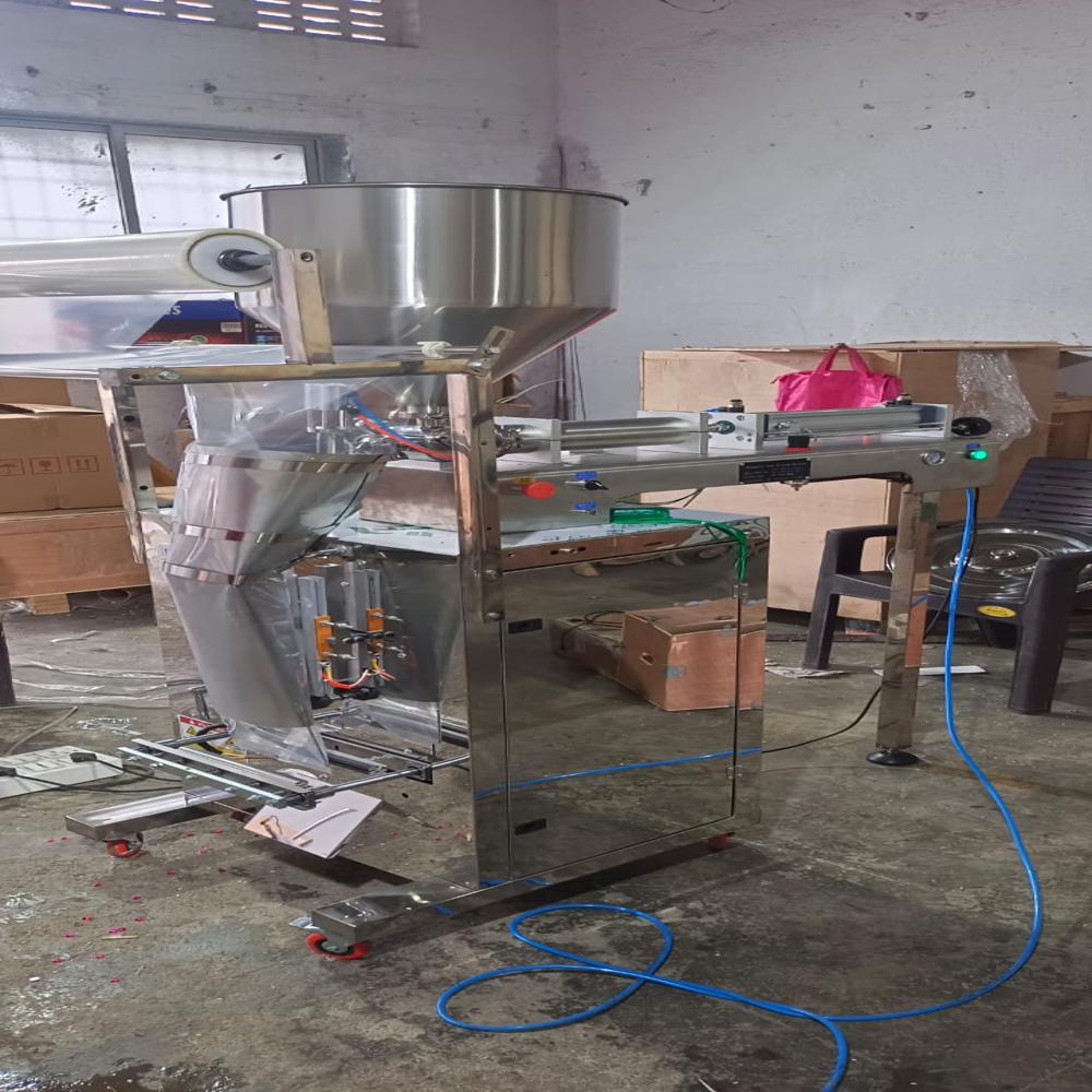 Semi Automatic Double Head Paste Filler Machine