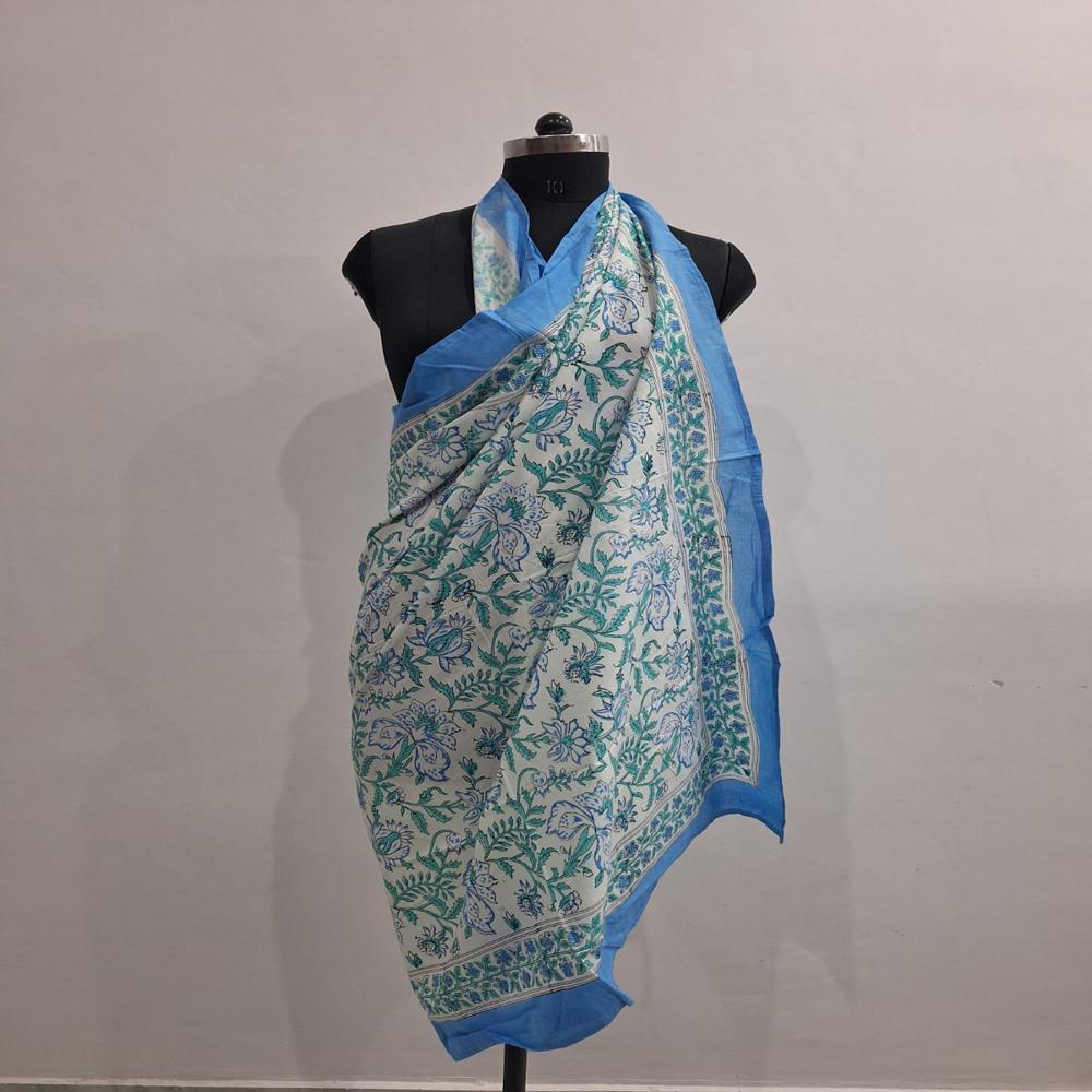 Pure Cotton Hand Block Printed Sarong