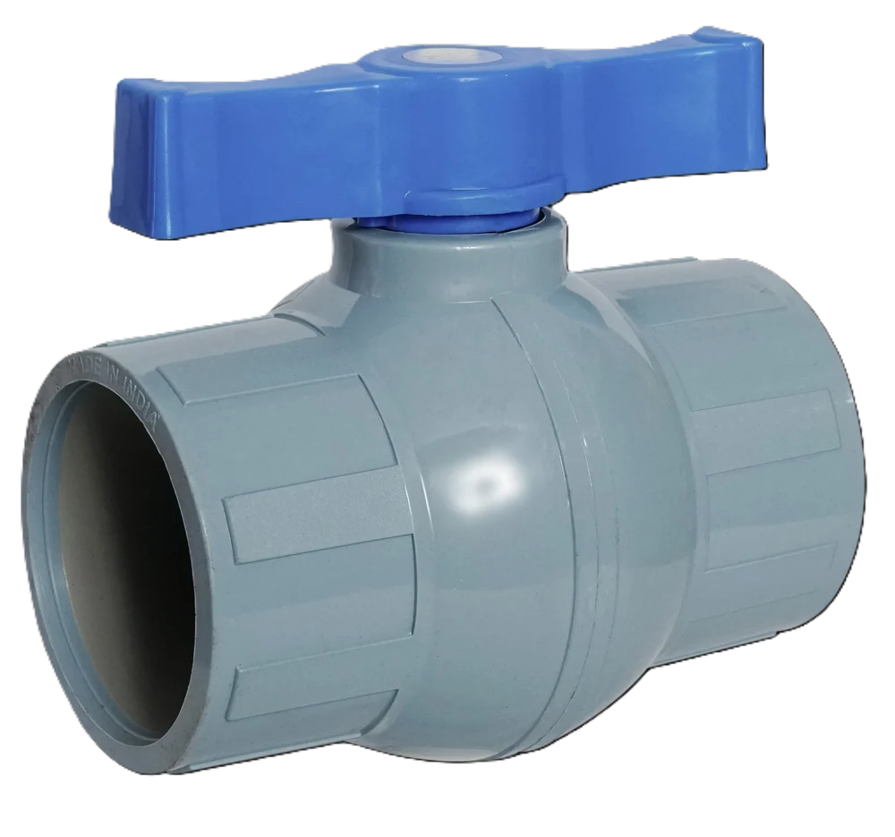 90mm  GREY PVC  Ball Valve