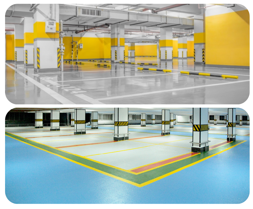 Car Parking Deck Epoxy Flooring Service - Application: Roller/Brush