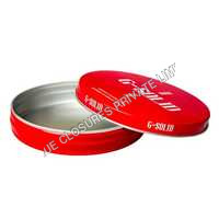 80gm Aluminium Slip Lid Container - Color: Multicolor