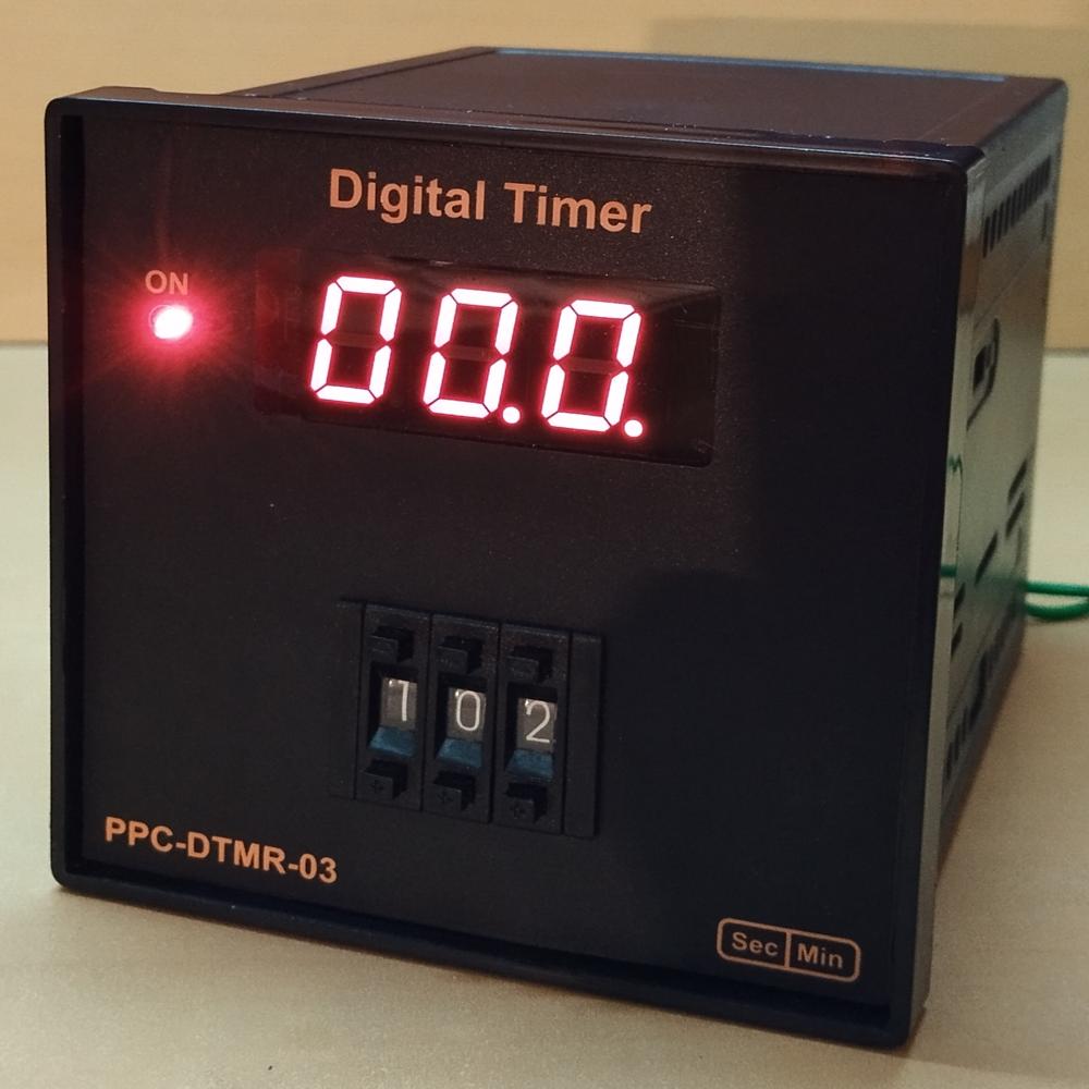 Ppc-dtmr Digital Timer - Dimension (L*w*h): 72(w)*72(h)*110 (D) Mm (Cutout- 68*68mm) Millimeter (Mm)