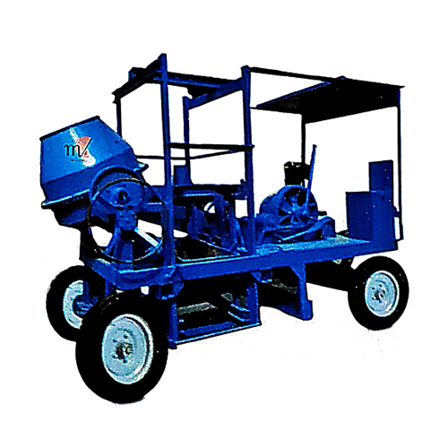 Mobile Builder Hoist IV-Channel With Mixer Machine