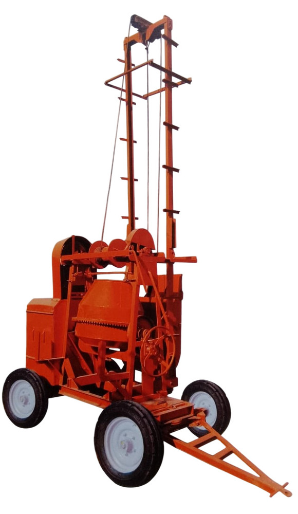 Mobile Builder Hoist II-Channel With Mixer Machine