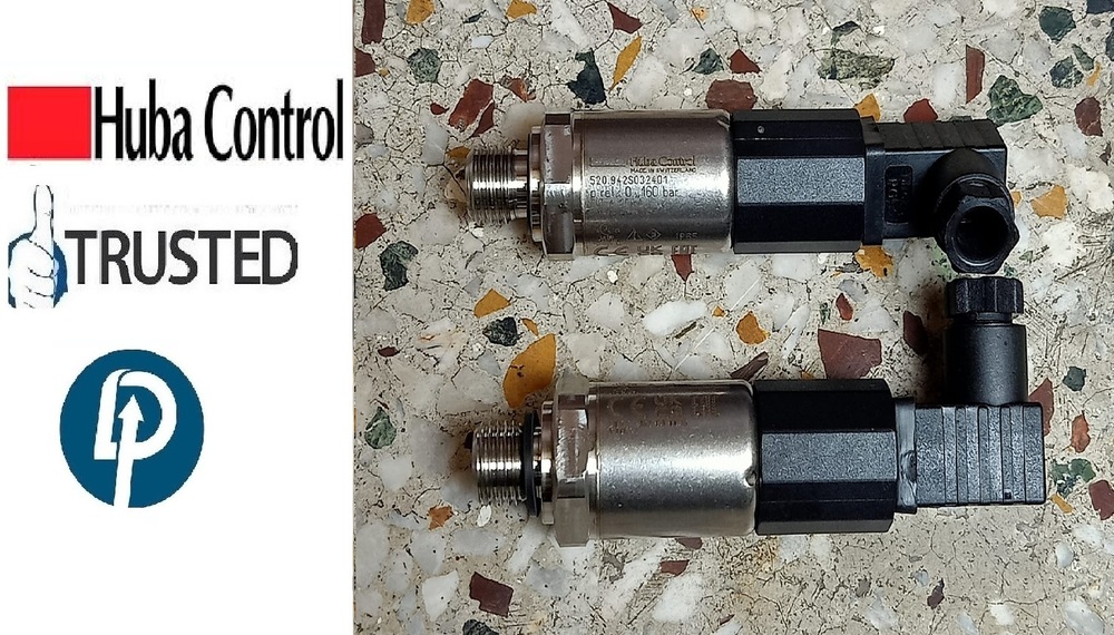 Huba I Pressure Transmitter Model 520.955S032401W RANGE: 0-700 BAR OUTPUT 4-20mA