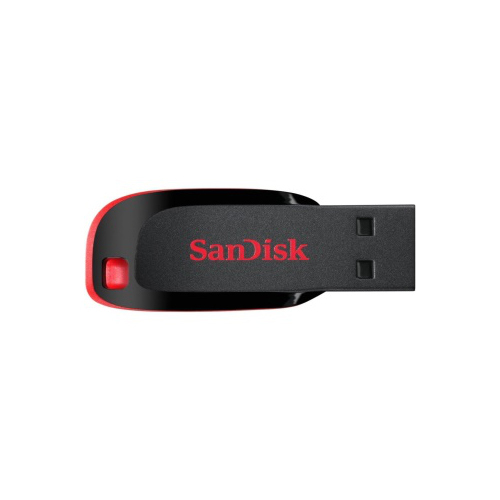 SanDisk Cruzer Blade 128GB, USB 2.0, Flash Drive, Pendrive, Red, 5Y Warranty (SDCZ50-128G-I35)