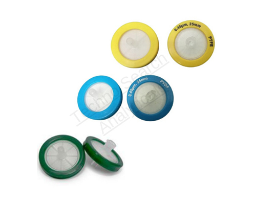 Nylon - Pvdf - Ptfe Syringe Filter - Color: Multicolor