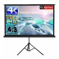 Tripod Stand Projector Screen (6 Ft. (width) X 4 Ft. (height) - Accuracy: 100  %