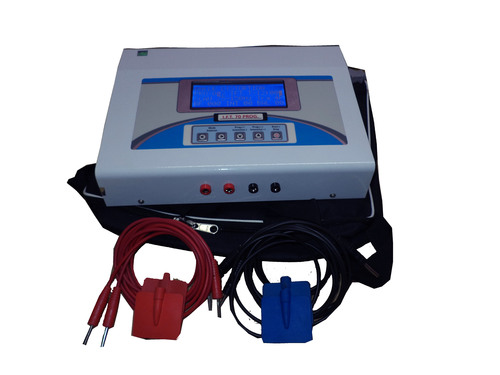 Interferential Therapy Unit - Steel Case, 32 Pre-Programming Modes | User-Friendly LCD Display, Portable Design, Digital Treatment Timer, Multiple Therapy Modes