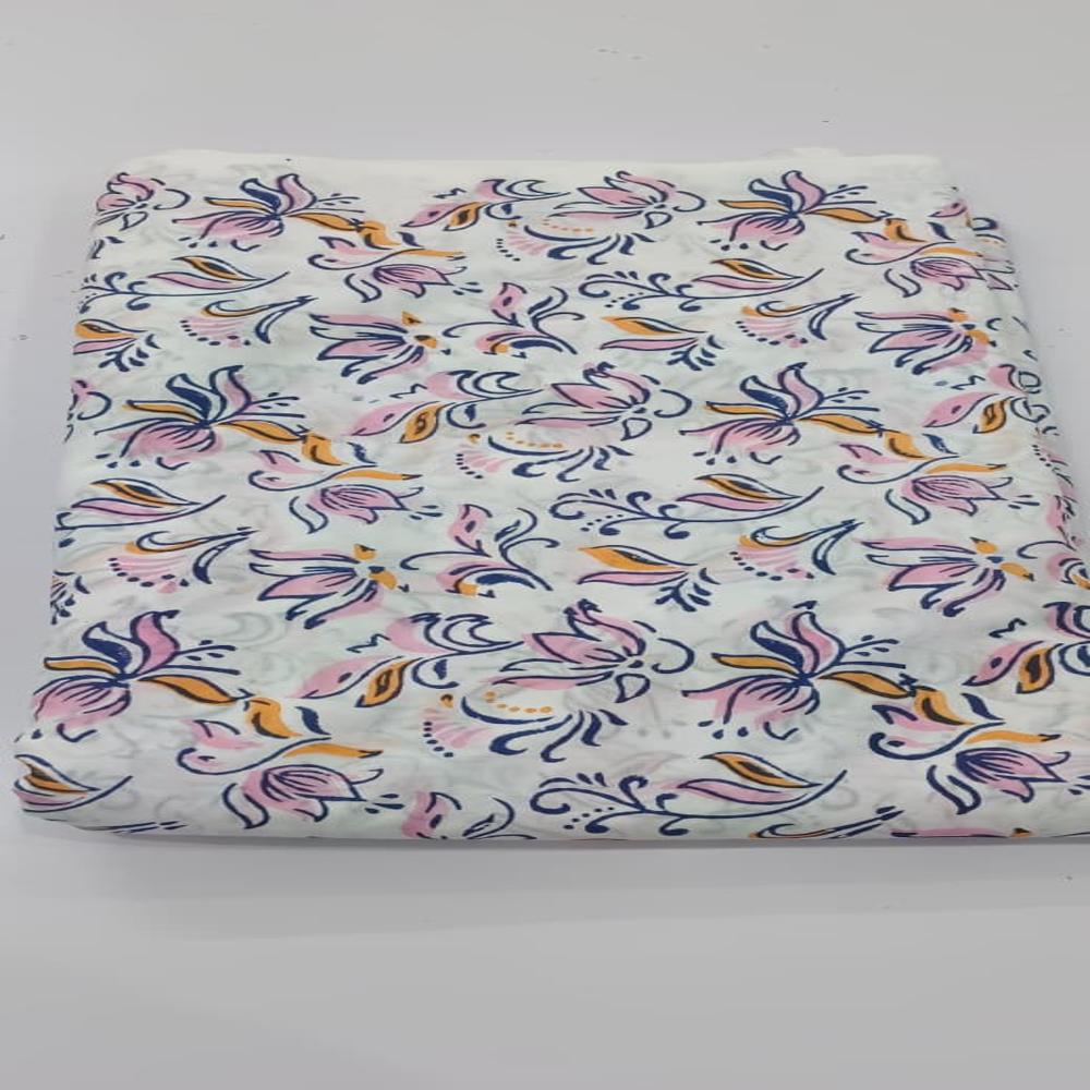 Beautiful Hand Block Printed Cotton Fabric