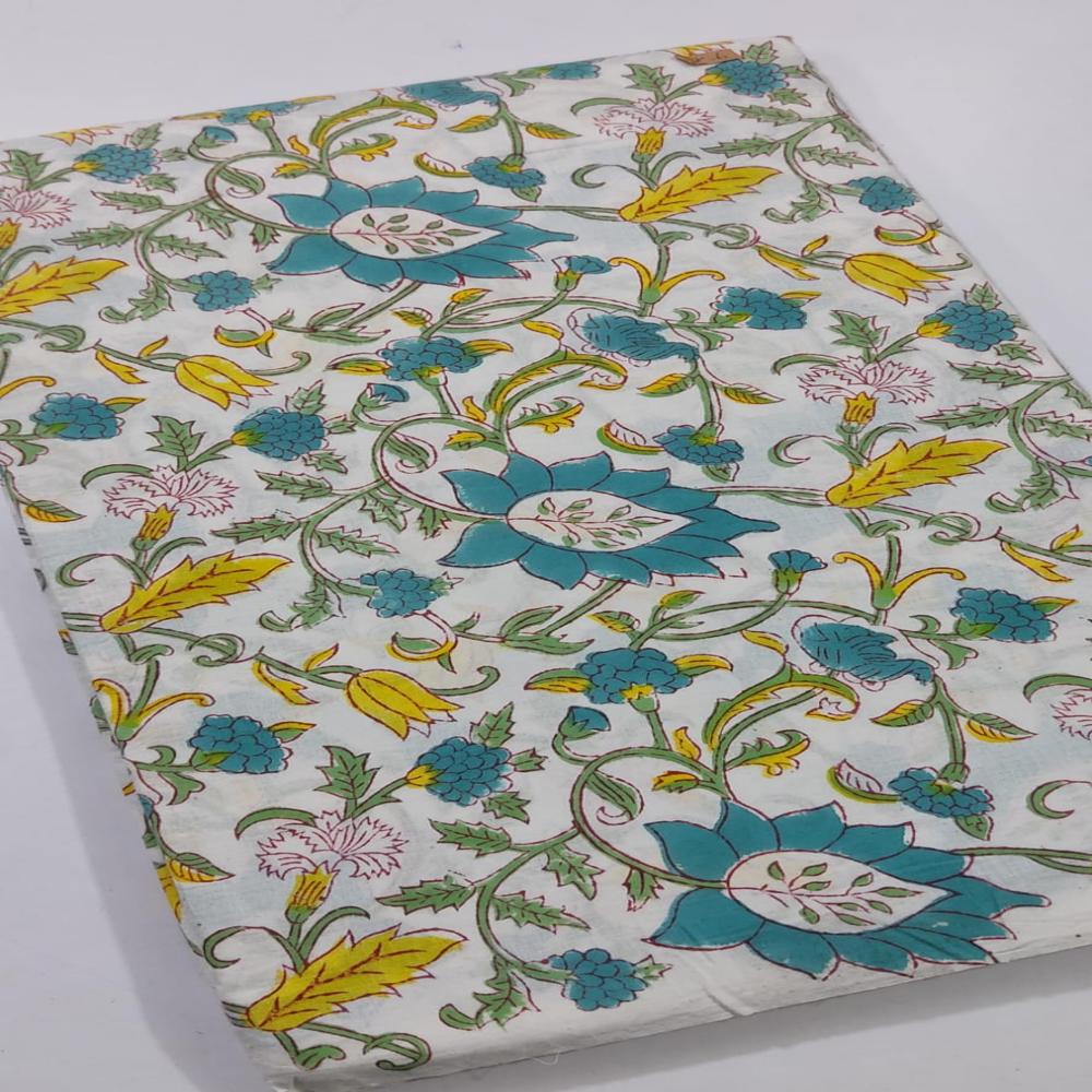 Hand Block Printed Cotton Fabric
