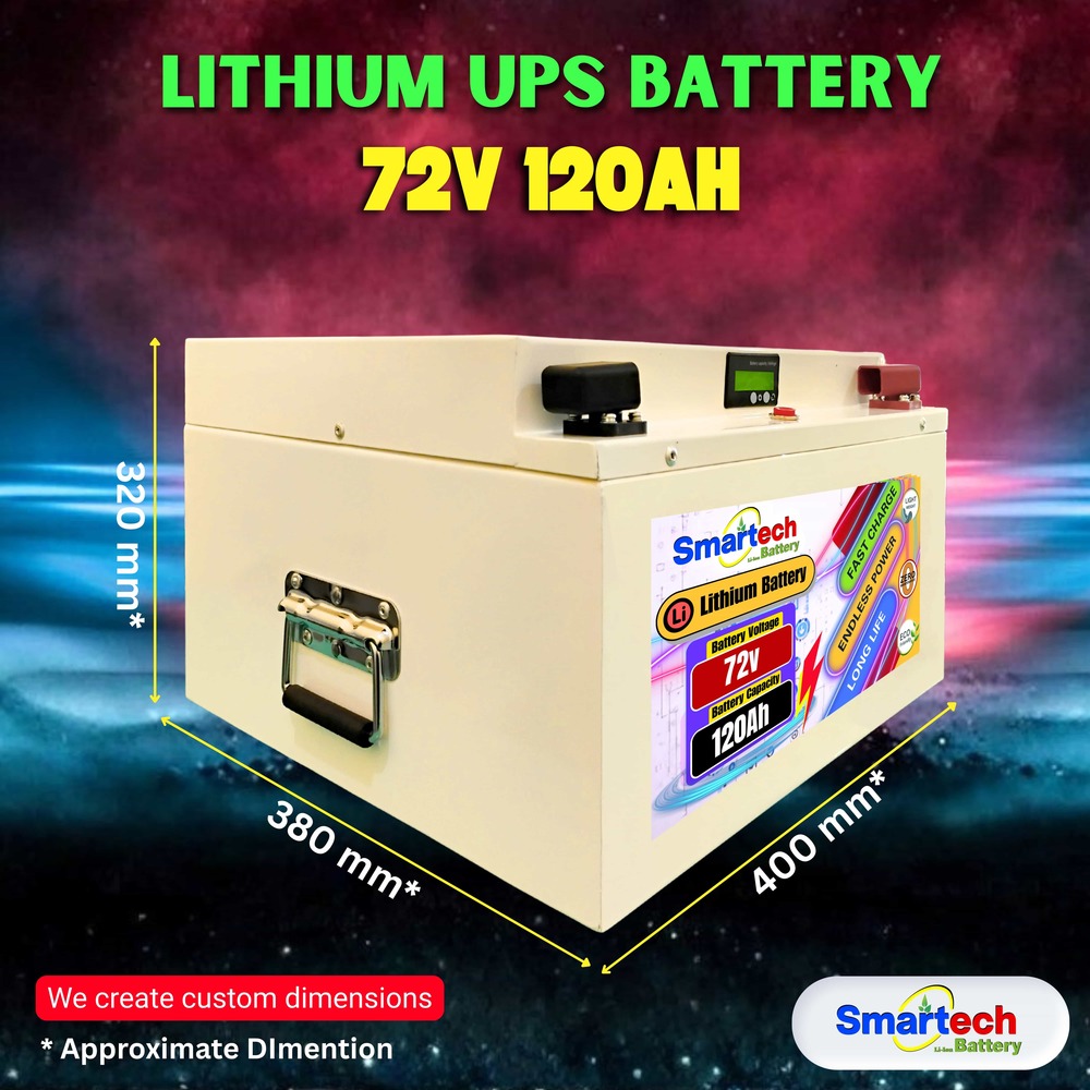 Ups Lithium Battery 72v 120ah - Features: Over Voltage Protection    	Under Voltage Protection    	Over Current Protection    	Short Circuit Protection    	High Temperature Protection    	Low Temperature Protection    	Soft Switch    	Soc Display    	Communication     Can 2.0