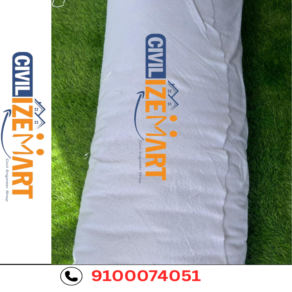 150 GSM WHITE NON WOVEN GEOTEXTILE  FABRIC