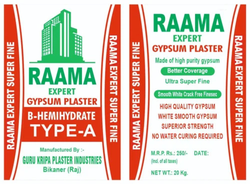 Raama Expert Ulta Super Fine Gypsum - Color: White