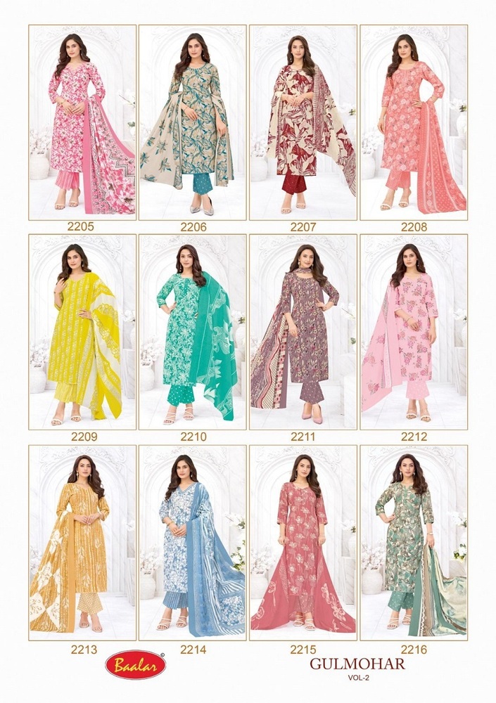 Baalar Gulmohar Vol-2  Karachi Dress Material