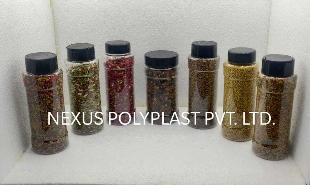 Dry Fruit Jar With Black Cap