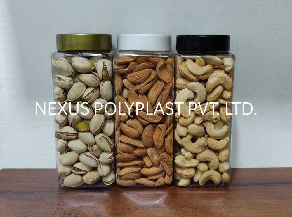 Square Transparent Dry Fruit Jar