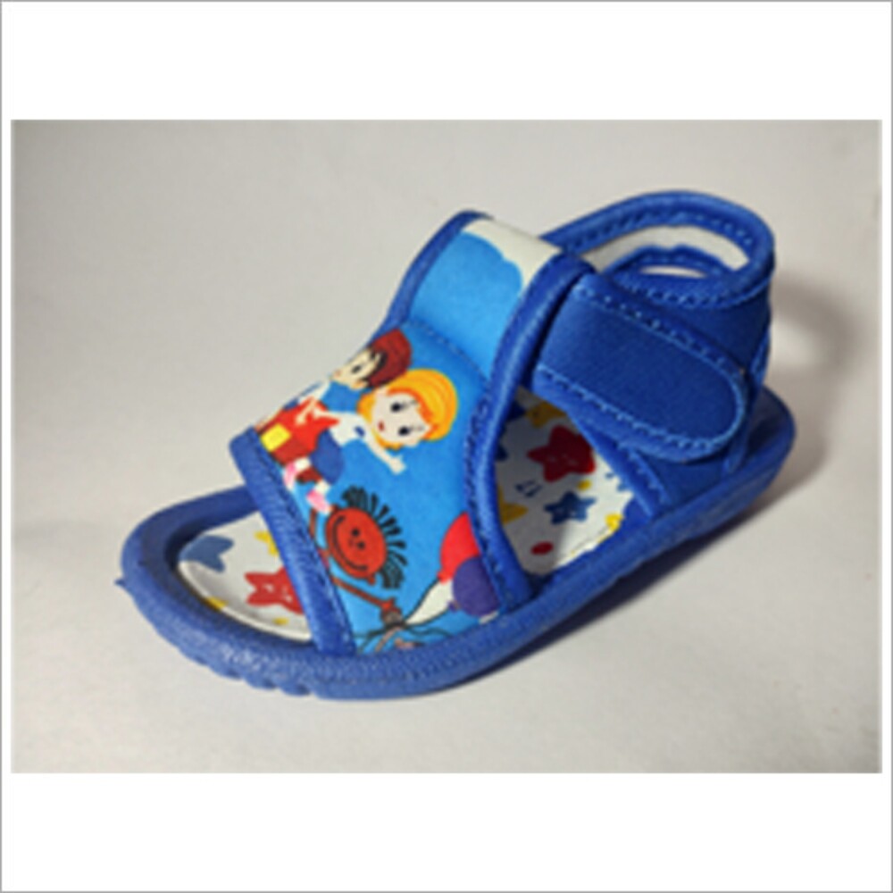 Kids Sandals - Plastic Canvas Material, Pu Outsole, Water Resistant, Washable | Velcro Closure, Cartoon Print, Breathable Design, Flexible Comfort