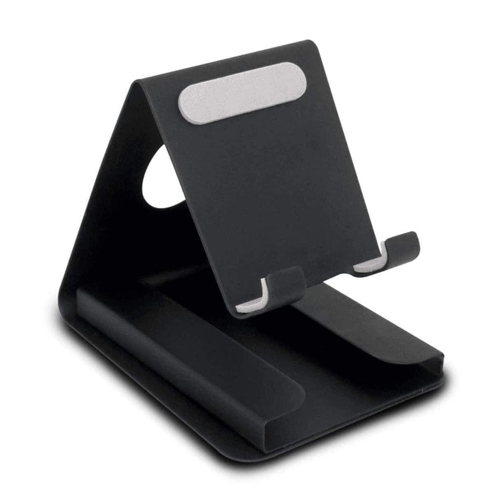 Black Metal Mobile Stand With Card Holder