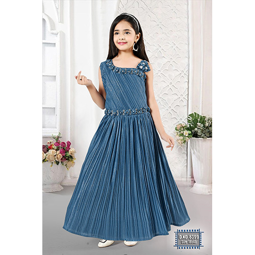 8399 Kids Long Gown