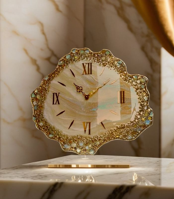 Art and craft used transparent epoxy resin and hardener