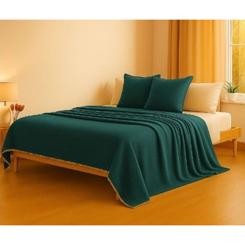 Dark Green Premium Flannel Blanket