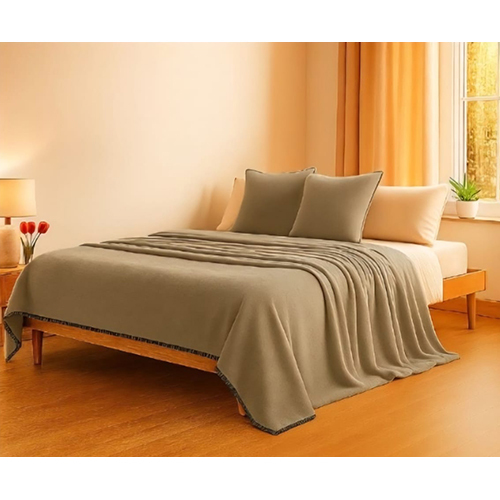 Beige Premium Flannel Blanket