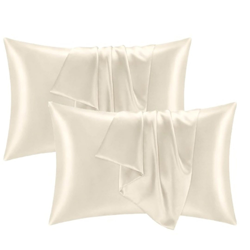 White Colour Satin Pillowcase