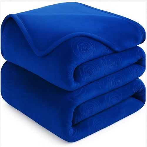 Blue Colour Mink Blanket