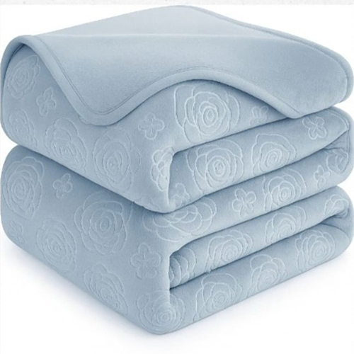 Aqua Blue Colour Mink Blanket