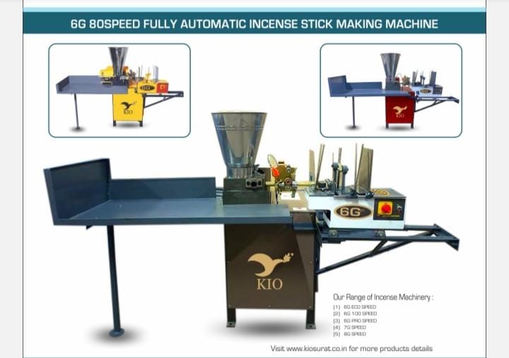 KIO 6G 80 Fully Automatic Incense Stick Making Machine