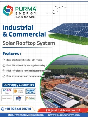 Industrial solar rooftop system