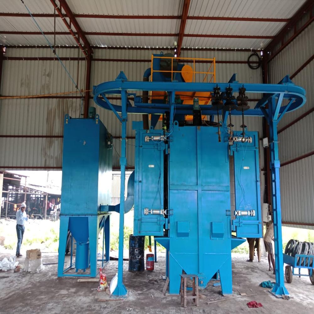 O Loop Hanger Shot Blasting Machine