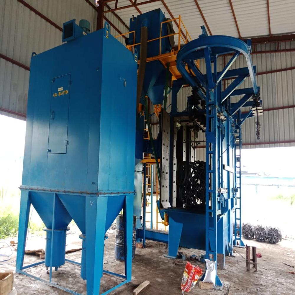 O Loop Hanger Shot Blasting Machine