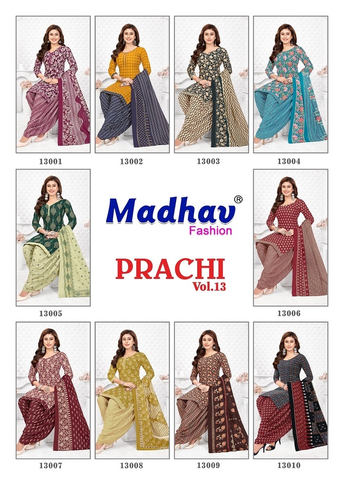 Madhav Prachi Vol-13 Dress Material