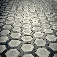 60mm Hexagon And Y Shape Pavers Block - Color: Multicolor