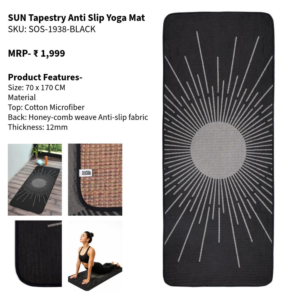 SUN Tapestry Anti-Slip Yoga Mat