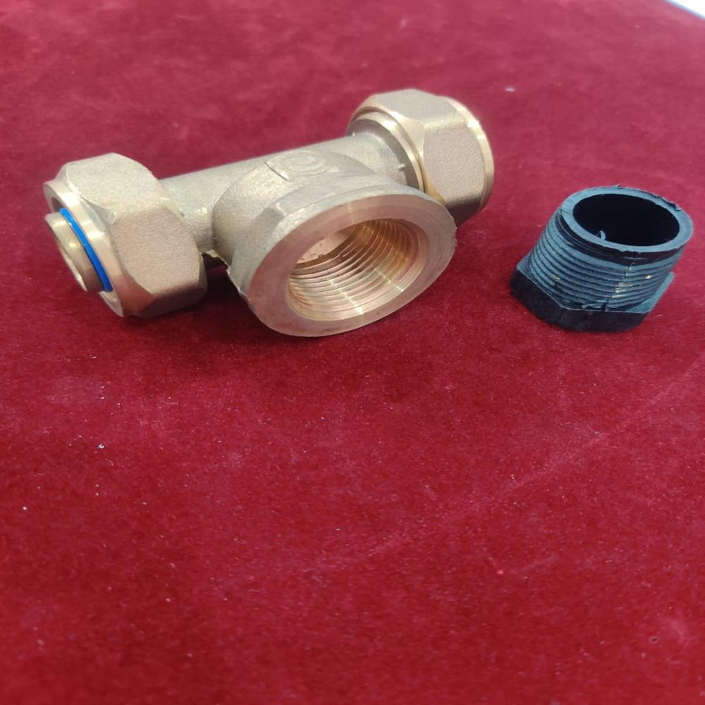 Kitec Female Tee- Brass-1620*1620*1/2" - Application: Plumbing