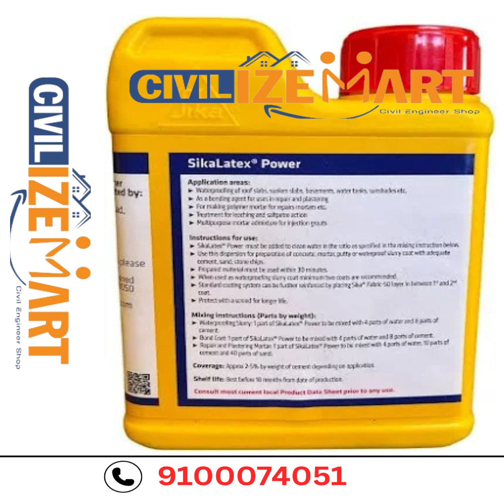 SIKA LATEX POWER,CONCENTRATED MULTIPURPOSE POLYMER FOR WATERPROOFING AND REPAIRING MORTARS