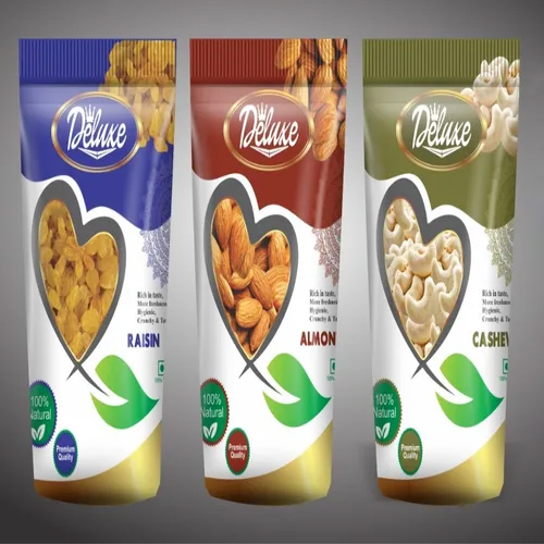 Dry Fruit Deluxe Pre Printed Standy Pouches