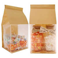 Eight Sides Seal Blank Bread Bag - Color: Brown