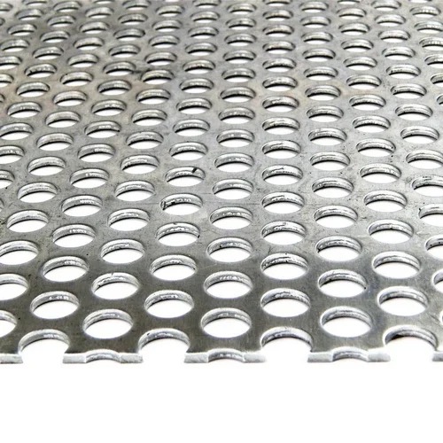 Perforated Sheets - Stainless Steel, Polished Finish, Silver Color | Ideal For Ventilation And Filtration In Various Applications