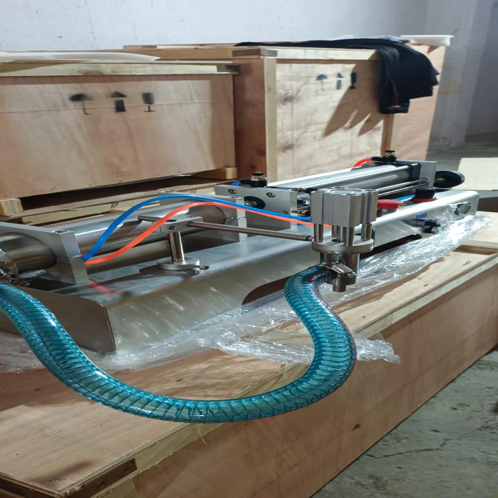 Semi Automatic Liquid Filling Machine - Color: Silver
