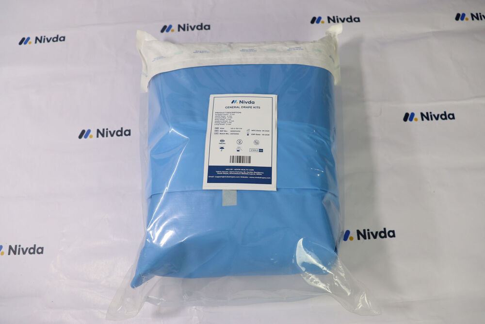General Drape Kit Disposable - Sms Material, 45 Gsm, Blue Color | Fluid Control, Expert Supervision, Comprehensive Surgical Protection