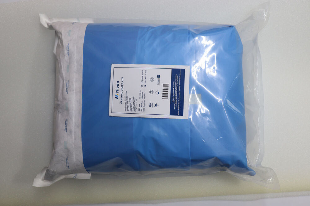 General Drape Kit Disposable - Sms Material, 45 Gsm, Blue Color | Fluid Control, Expert Supervision, Comprehensive Surgical Protection